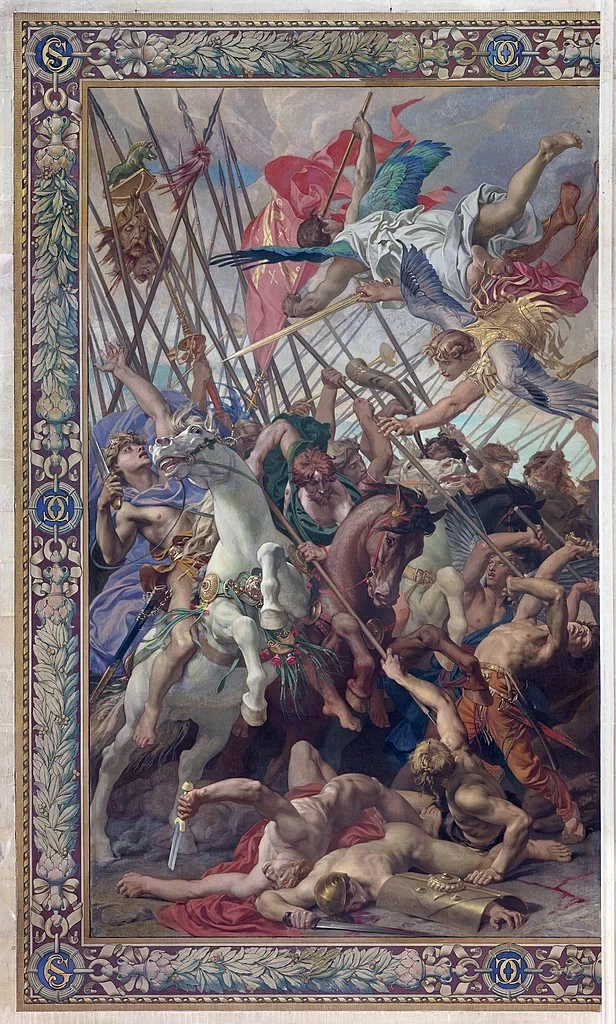 Pantheon - La battaglia di Tolbiac, dettaglio 5